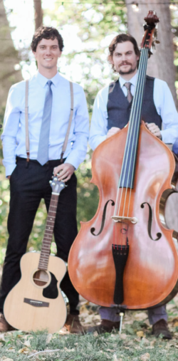 Masterful Musicians roger Harmon and jonathan Barlow, as Tin Brother duet